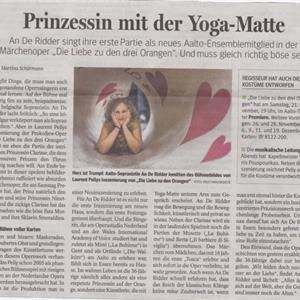 Prinzessin mit der Yoga-Matte